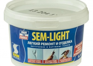 Шпатлевка SEMIN SEM-LIGHT 0.5л,1л,5л