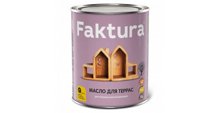 Масло для террас с натуральным воском и тунговым маслом FAKTURA